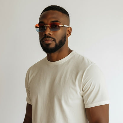 White Buffs Two Tone Pink Cut - Dolla Shades