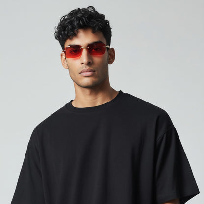 Wooden Frames - Red Lens